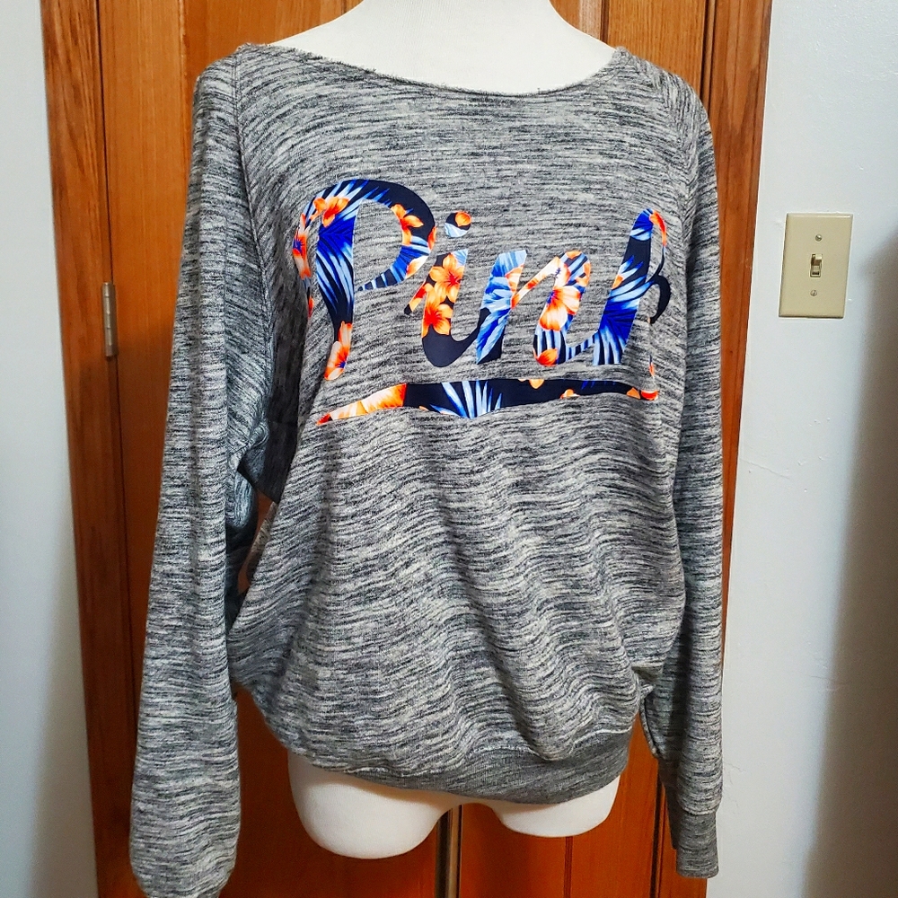 Pink slouchy sweatshirt size M